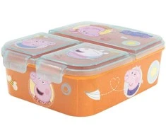 Pietų dėžutė STOR Multi Box Peppa Pig, Oranžinės spalvos