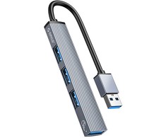 Orico AH-A13 USB-A šakotuvo prijungimo stotis 1x USB-A 3.0 + 3x USB-A 2.0 – pilka