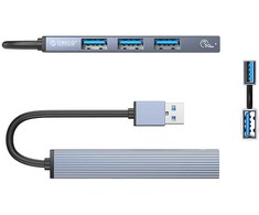 Orico AH-A13 USB-A šakotuvo prijungimo stotis 1x USB-A 3.0 + 3x USB-A 2.0 – pilka