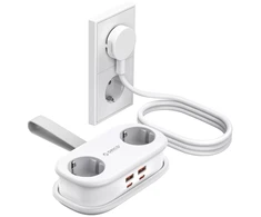 Orico AP3 20W GaN 5in1 Power Strip 2x AC + 2x USB-A + 1x USB-C - Baltas