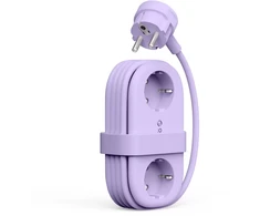 Orico AP3 65W GaN 6in1 maitinimo blokas 2x AC + 2x USB-A + 2x USB-C - Violetinė