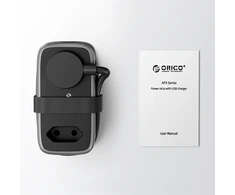Orico AP3 65W GaN 6in1 maitinimo blokas 2x AC + 2x USB-A + 2x USB-C - Juodas