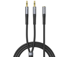Orico AX1 audio adapter mini jack 3.5 mm headphone and microphone splitter 0.5 m - juodas
