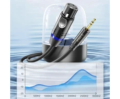 Orico AXKF mini jack 3.5 mm to XLR female audio cable 5 m - juodas