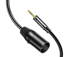 Orico AXKF mini jack 3.5 mm to XLR female audio cable 5 m - juodas