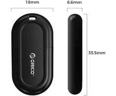 Orico BTA-53 Bluetooth 5.3 USB-A Adapteris - Juodas