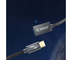 Orico CAF31 USB-C - USB-A 3.1 Gen 2 10Gbps 30cm OTG adapter - juodas