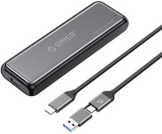 Kieszeń dyskowa Orico DDM2-C3-G2 M.2 NVME USB-A USB-C 3.2 10Gb/s - pilka