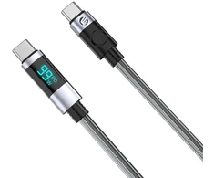 Orico LDC2C USB-C - USB-C PD 100 W laidas su LED Ekranas 480 Mb/s 2 m - 2 vnt. - Juodas