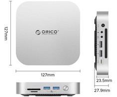 „Orico MiniLink 9-in-1“ prijungimo stotelė su M.2 SSD kietojo disko lizdu – „Sidabrinis“