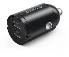 Orico MiniRing 30W 2x USB-C Car Charger - Juodas