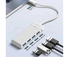Orico PAPW4A-C3 USB Hub 4-port 4x USB-A 3.0 1.8 m - baltas