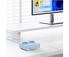 Orico PDC25 25W 6in1 maitinimo blokas 2x AC + 2x USB-A + 2x USB-C - Mėlyna