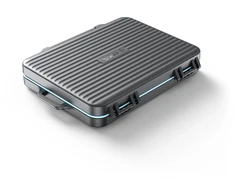 Orico PHCD Case for Memory Cards and Data Media Juodas 2.5" SSD 2.5" HDD M.2 SSD SD Micro SD CompactFlash Card Readers - Juodas