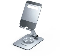 Orico PS2 foldable phone stand, 360° rotating - sidabrinis