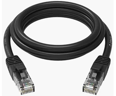 Orico PUG-C6 CAT6 1000Mbps RJ45 Ethernet Network Cable LAN Round 20m - Juodas