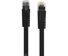 Orico PUG-C6B CAT6 1000Mbps RJ45 Ethernet tinklo kabelis, plokščias LAN, 8m - Juodas