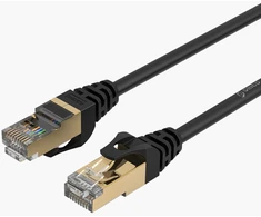 Orico PUG-C7 CAT7 10Gbps RJ45 Ethernet Network Cable Internet LAN Round 5m - Juodas