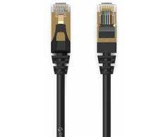 Orico PUG-C7 CAT7 10Gbps RJ45 Ethernet Network Cable Internet LAN Round 20m - Juodas