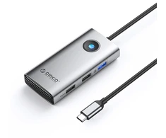 Šakotuvas Orico PW11-5P USB-C šakotuvo prijungimo stotis 1x USB-A 3.0 + 2x USB-A 2.0 + 1x USB-C PD + 1x HDMI - pilka