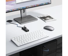 Orico PW3UR25-U3 USB Hub 4-Port 3x USB-A 3.0 1x RJ45 2.5G Ethernet 1 m - Juodas