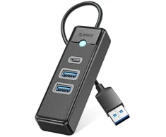 Orico PWC2U-U3 3-port USB hub 2x USB-A 3.0 1x USB-C 3.0 0.5 m - juodas