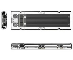 Orico TCM2-C3 M.2 NVME į USB-C 10Gb/s disko įrenginys – juodas