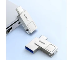 Orico U301 256 GB USB-A USB-C USB 3.2 Gen 1 Pendrive - Sidabrinis