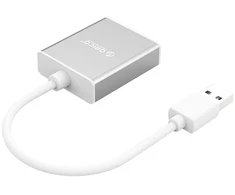 Orico UTH USB-A 3.0 to HDMI adapter - sidabrinis
