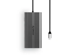 Orico XDR 12in1 USB-C Docking Station USB-A USB-C HDMI 4K VGA RJ45 Gigabit PD 100W SD and Micro SD Card Reader - Gray