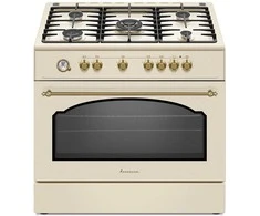 Ravanson Retro KWGE–90ARC gas and electric cooker (cream)