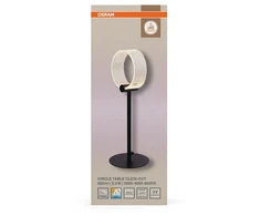 Osram 8,3W LED stalo šviestuvas CIRCLE, juodas, 3000/4000/6500K