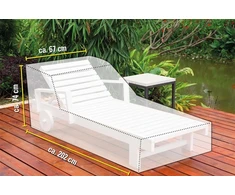 Lauko baldų uždangalas Kinzo 871125216782 žalia 202x67cm