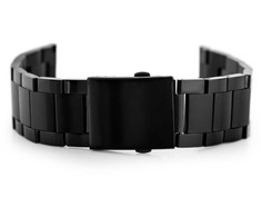 Pacific Model 9 solid bracelet - juodas 28mm
