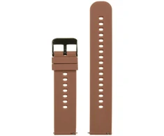 Pacific U27 rubber watch strap - ruda/juodas - 20mm