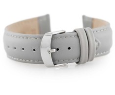 Pacific W83 leather watch strap - ash - 20mm