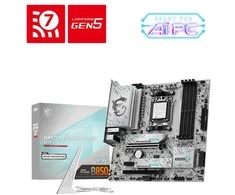 Pagrindinė plokštė MSI B850M GAMING PLUS WIFI | Procesorių šeima AMD | Procesoriaus lizdas AM5 | DDR5 | Palaikomos standžiojo disko sąsajos SATA, M.2 | SATA jungčių skaičius 4
