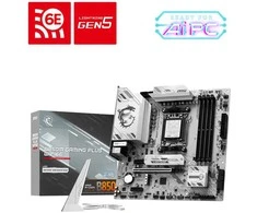 Pagrindinė plokštė MSI B850M GAMING PLUS WIFI6E | Procesorių šeima AMD | Procesoriaus lizdas AM5 | Palaikomos standžiojo disko sąsajos SATA, M.2 | SATA jungčių skaičius 4