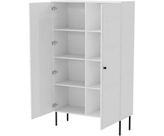 Cama Meble PALAZZO BIS display cabinet 100x39x166 baltas matt
