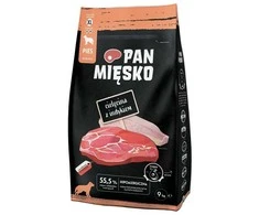 PAN MIĘSKO Veršiena su kalakutiena XL - sausas šunų maistas - 9kg