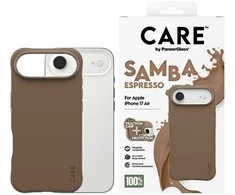 „Panzer Glass CARE by PanzerGlass“ madingas „Samba MagSafe“ dėklas, skirtas „iPhone Air“ – rudas