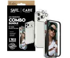Panzer Glass „CARE by PanzerGlass“ madingas „Combo 3in1“ dėklas + stiklas + objektyvas, skirtas „iPhone 17 Pro Max“
