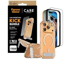 Panzer Glass „CARE by PanzerGlass Feature Kick 3in1“ dėklas + stiklas + objektyvo apsaugos rinkinys, skirtas „iPhone 17 Pro“
