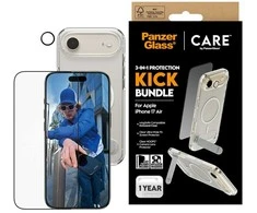 Panzer Glass „CARE by PanzerGlass“ „Feature Kick 3in1“ dėklas + stiklas + objektyvas, skirtas „iPhone Air“