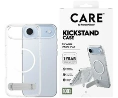 „Panzer Glass CARE by PanzerGlass“ apsauginis dėklas su atramėle „MagSafe“, skirtas „iPhone Air“ – skaidrus