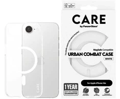 Panzer Glass CARE by PanzerGlass Flagship Urban Combat Baltas MagSafe Apple iPhone 16e dėklas telefonui skaidrus