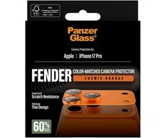 Panzer Glass PanzerGlass Fender Camera Protector Tempered Glass Lens for iPhone 17 Pro - Oranžinis
