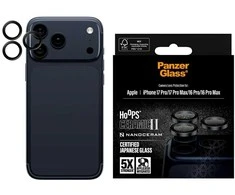 Panzer Glass PanzerGlass Hoops Ceramic II Camera Lens Glass for iPhone 17 Pro / 17 Pro Max / 16 Pro / 16 Pro Max - Juodas