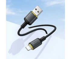 Cable USB A to Lightning Hoco 2,4A 1 m X128 Benefit juodas