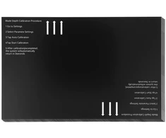 partnertele Calibration cards for cutting machine (3-osios kartos). - 10pcs